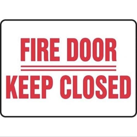 Accuform SAFETY SIGN FIRE DOOR  KEEP CLOSED MEXT578VA MEXT578VA